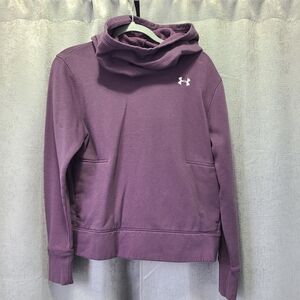 Under Armour‎ Women's Purple Hooded Cowl Neck Sweatshirt M Flawed
